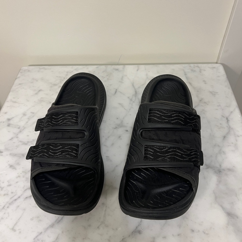 Hoka Men's Black Slide Sandals